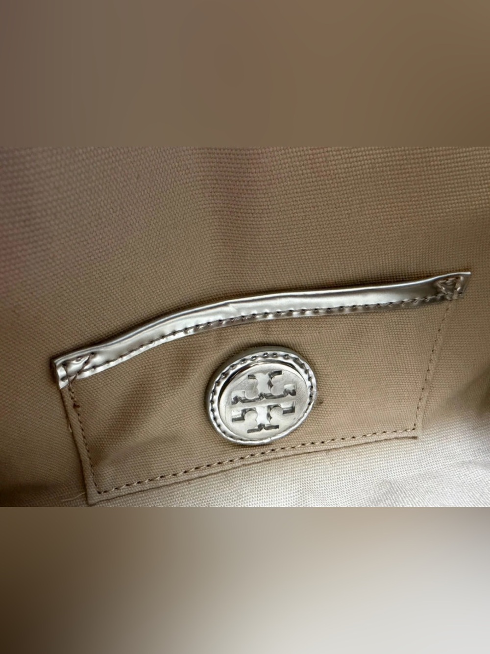 Tory Burch Straw and Silver Clutch Crossbody bag - Picture 3 of 5